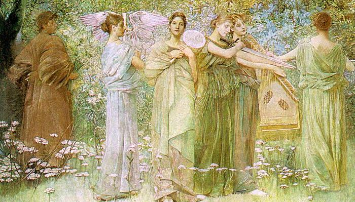 Thomas Wilmer Dewing The Days China oil painting art